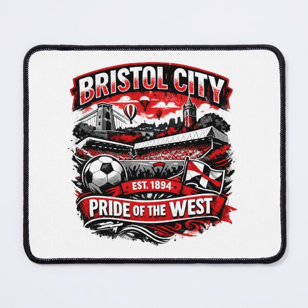 Item preview, Bristol City Vintage Football Fan Art | Pride of the West Supporter Design Est. 1894 designed and sold by GarnerSupplyCo.