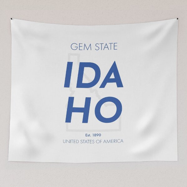 Item preview, Idaho, Modern Typographic Wall Art designed and sold by MarkedArtPrints.