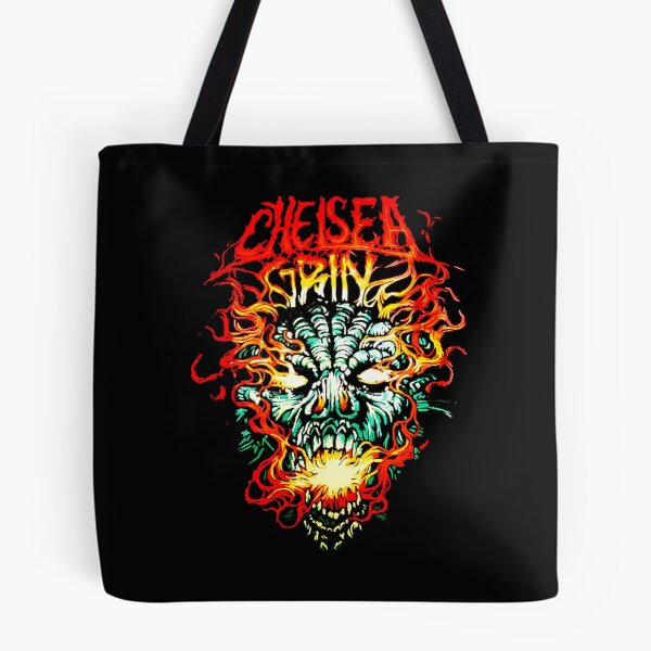 Item preview, Flaming Demon Monster Face Bright Neon designed and sold by Ozzytee.