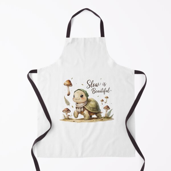 Item preview, Slow Is Beautiful Cute Vintage Turtle Cottagecore Aesthetic designed and sold by AQUILAKREO.