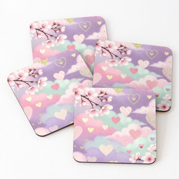 Item preview, Soft Girl Pastel Cherry Blossom Clouds designed and sold by IntelliMindDesigns.