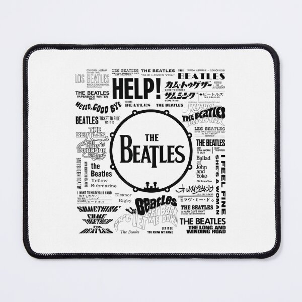 Item preview, The Beatles Singles Discography World Art designed and sold by ArtOnCloth.