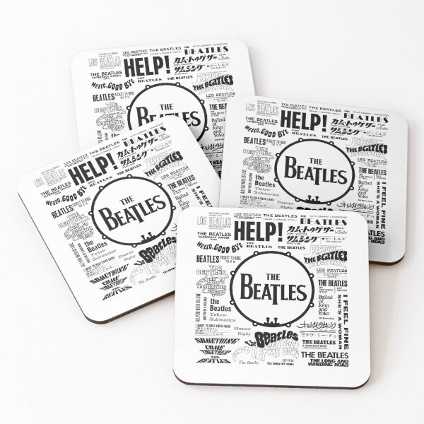 Item preview, The Beatles Singles Discography World Art designed and sold by ArtOnCloth.