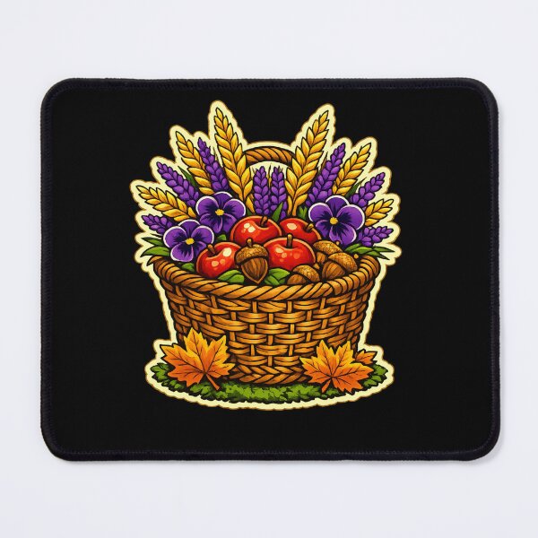Item preview, Autumn Harvest Basket - Bold Graphic Fall Illustration Art designed and sold by ArtoryWorks.