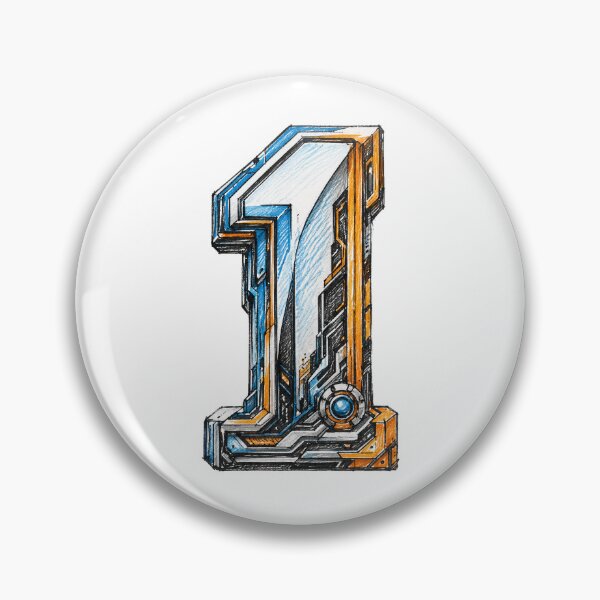 Item preview, Number 1 Sci-Fi Mechanical Typography Design designed and sold by GalaMine.