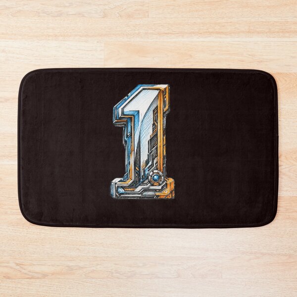 Item preview, Number 1 Sci-Fi Mechanical Typography Design designed and sold by GalaMine.