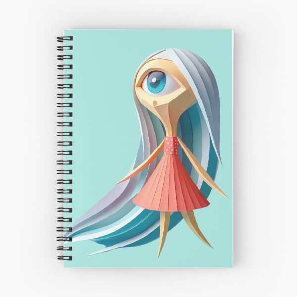 Item preview, Cute Papercraft Cyclops Alien Girl designed and sold by unboxedbyJuls.