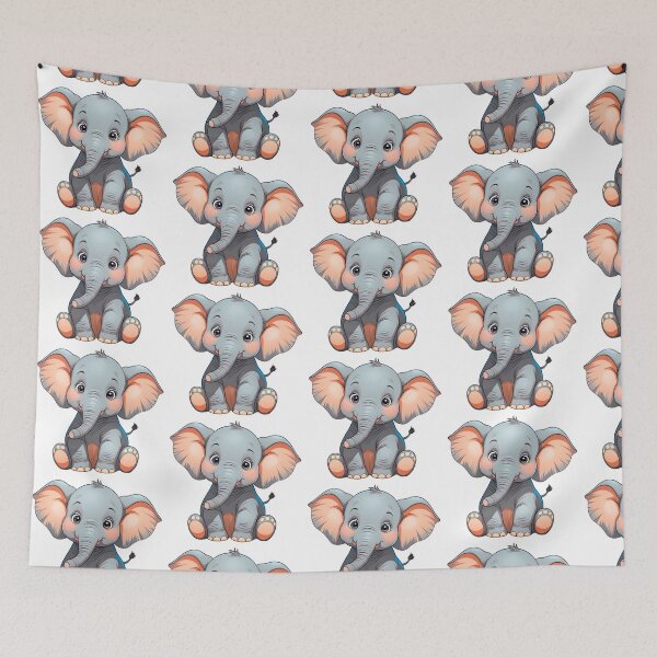 Item preview, Adorable baby elephant designed and sold by Madhav Creations Studio.