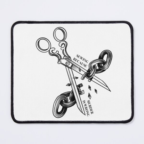 Item preview, Sewing Because Murder Is Wrong - Funny Crafter & Seamstress Humor designed and sold by suzysworld.