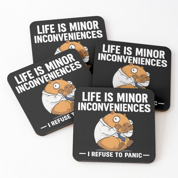 Item preview, Me Handling Workplace Stress: Panicked Capybara designed and sold by TANMAY88.