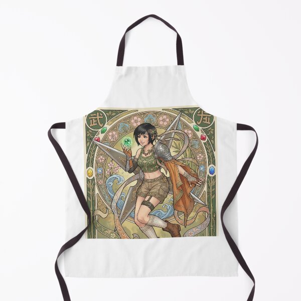 Item preview, Yuffie in the style of Alphonse Mucha designed and sold by Solace Sparkles.