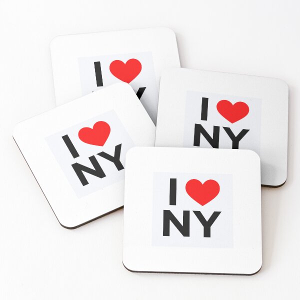 Item preview, I Love New York Minimalist Red Heart & Black Text Design designed and sold by HayaasBoutique.