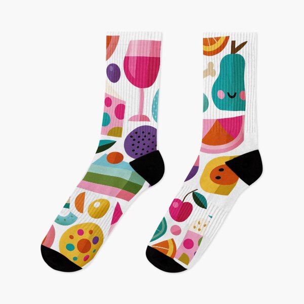 Item preview, Vibrant Geometric Food and Drinks Seamless Pattern designed and sold by colorful-white.