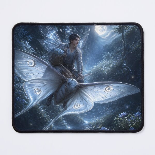 Item preview, Fairy Flower Delivery on Luna Moth designed and sold by sigmaartstudio.