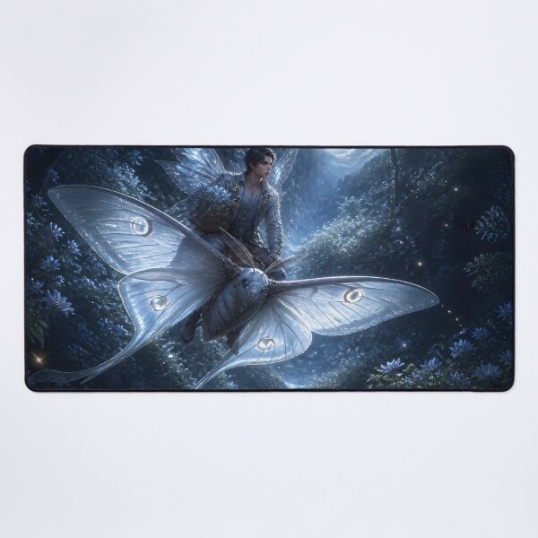 Item preview, Fairy Flower Delivery on Luna Moth designed and sold by sigmaartstudio.