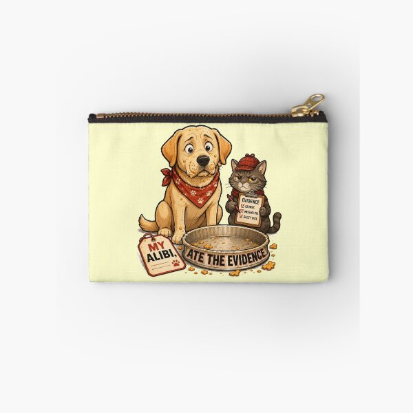 Item preview, Funny Food Thief Dog and Detective Cat designed and sold by Gentlestate.