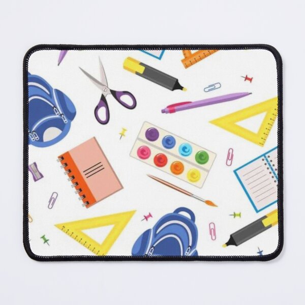 Item preview, Colorful School Supplies Pattern designed and sold by Greatfindz.