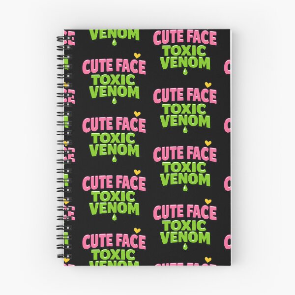 Item preview, Cute Face Toxic Venom Funny Sarcastic Quote designed and sold by TeeTimeTreasure.