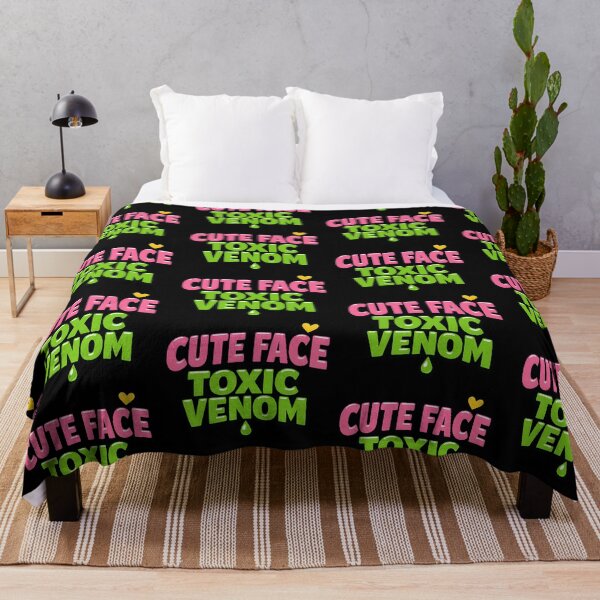 Item preview, Cute Face Toxic Venom Funny Sarcastic Quote designed and sold by TeeTimeTreasure.