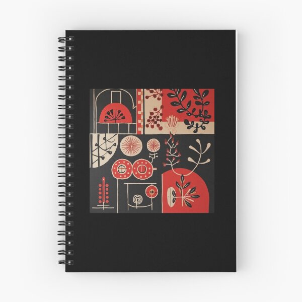 Item preview, geometric botanical folk retro abstract botanical composition designed and sold by Johnnathan gaga.