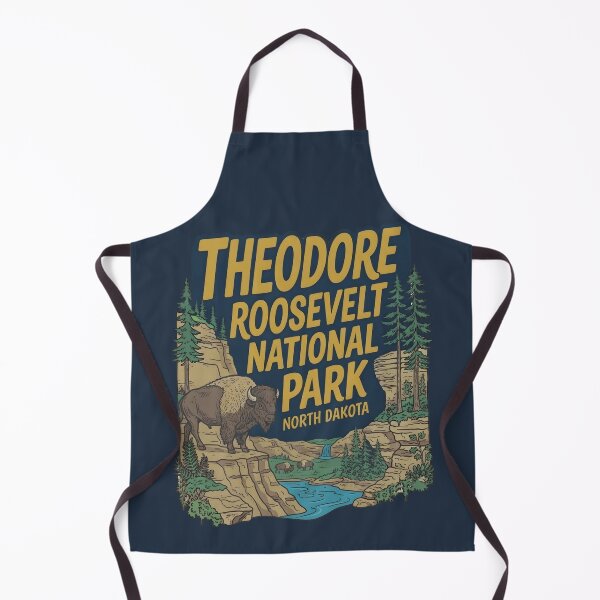 Item preview, Theodore Roosevelt National Park North Dakota Cute Bison Landscape  designed and sold by HowToCanadian.