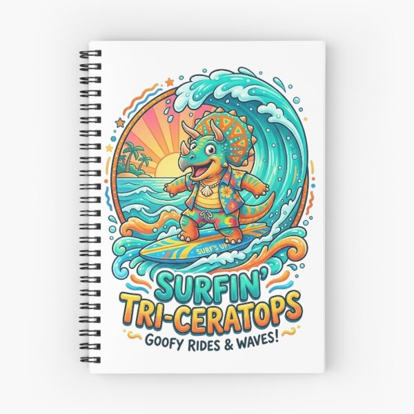 Item preview, SURFIN' TRICERATOPS designed and sold by likbatonboot.