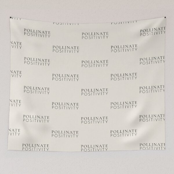 Item preview, Pollinate Positivity Black Serif Quote designed and sold by Hello Hobbies.