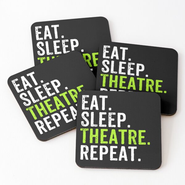 Artikelvorschau, Essen, Schlafen, Theater, Wiederholen – Schauspieler, Schauspielerin, Theatergeschenk entworfen und verkauft von qanizawelfy.