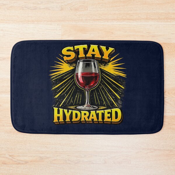 Item preview, Stay Hydrated Wine | Funny Wine Lover Retro Drink Design designed and sold by GottaPics.