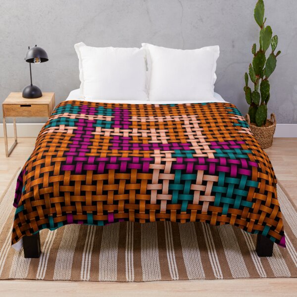 Item preview, Abstract Geometric Weave Art — Tribal Inspired Color Grid designed and sold by Ihor Ivanov.