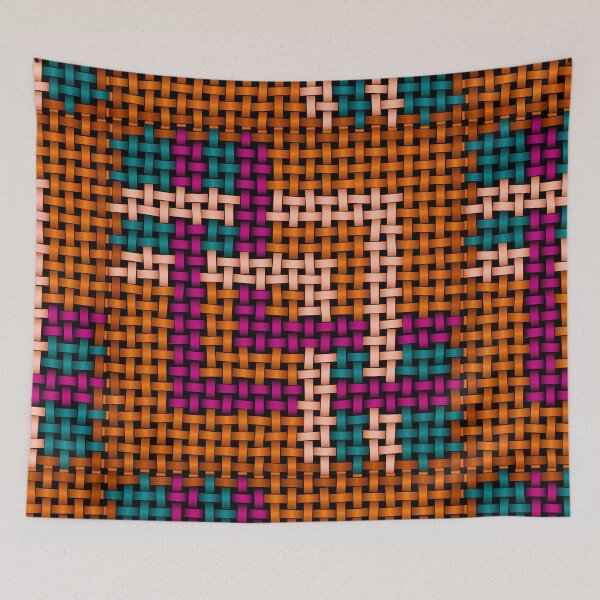 Item preview, Abstract Geometric Weave Art — Tribal Inspired Color Grid designed and sold by Ihor Ivanov.