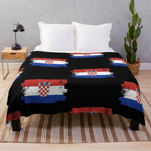 Item preview, croatia flag retro vacation designed and sold by pirminio.