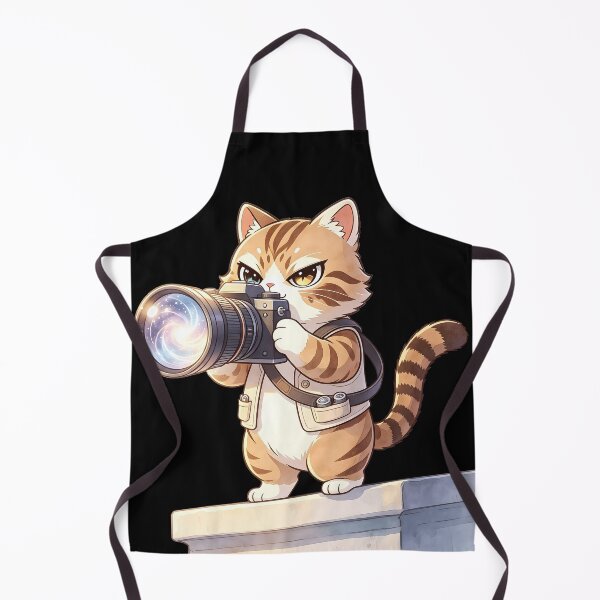 Item preview, The Cosmic Lensman - Cute Felis Nigripes Wildlife Photographer designed and sold by ABYSSLAB.