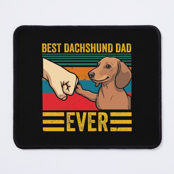 Item preview, Best Dachshund Dad Ever Vintage Retro Dog Lover Quote Featuring Dachshund Paw Fist Bump for Proud Wiener Dog Owners, Pet Fathers, Canine Enthusiasts, and Father's Day Celebrations designed and sold by GiaoCalonas.