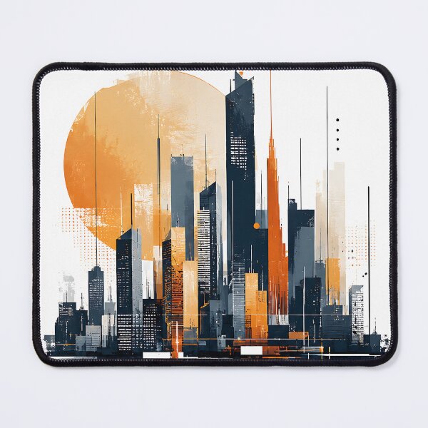 Item preview, Urban Geometry Abstract Modern Cityscape Contemporary Skyline Graphic designed and sold by dytf79.