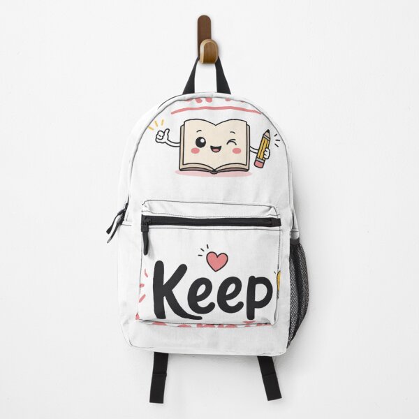 Item preview, Keep Learning Cute Book | Kawaii Motivation Quote | Student Study Aesthetic Sticker designed and sold by Sanika arts .