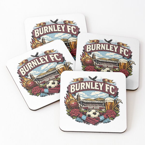 Item preview, Burnley FC Vintage Football Fan Art | Turf Moor Claret Supporter Design designed and sold by GarnerSupplyCo.