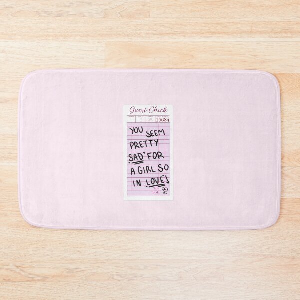 Item preview, girl so in love | guest check | pink  designed and sold by Sophie Louise Arts.