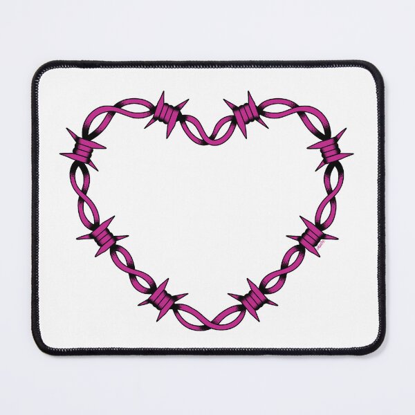 Item preview, Barbed wire heart hot pink designed and sold by Michelle Wenzy.