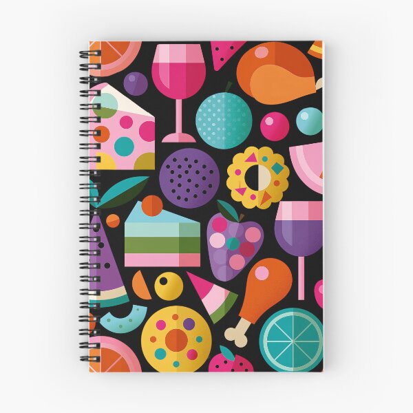 Item preview, Vibrant Geometric Food and Drinks Seamless Pattern designed and sold by colorful-white.