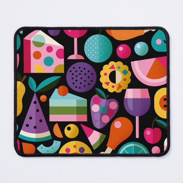 Item preview, Vibrant Geometric Food and Drinks Seamless Pattern designed and sold by colorful-white.