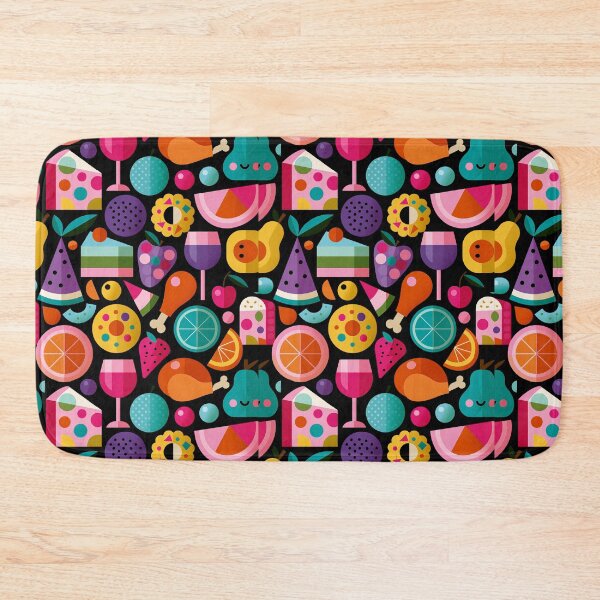 Item preview, Vibrant Geometric Food and Drinks Seamless Pattern designed and sold by colorful-white.