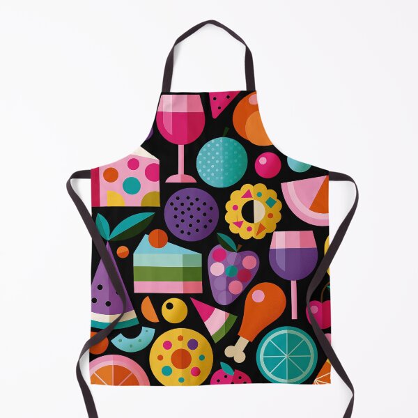 Item preview, Vibrant Geometric Food and Drinks Seamless Pattern designed and sold by colorful-white.