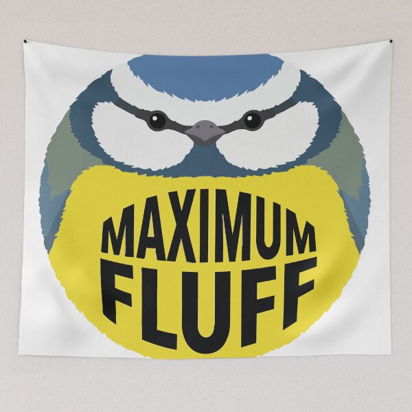Item preview, Maximum Fluff Blue Tit Bird Borb Cute Meme designed and sold by Arc2020.