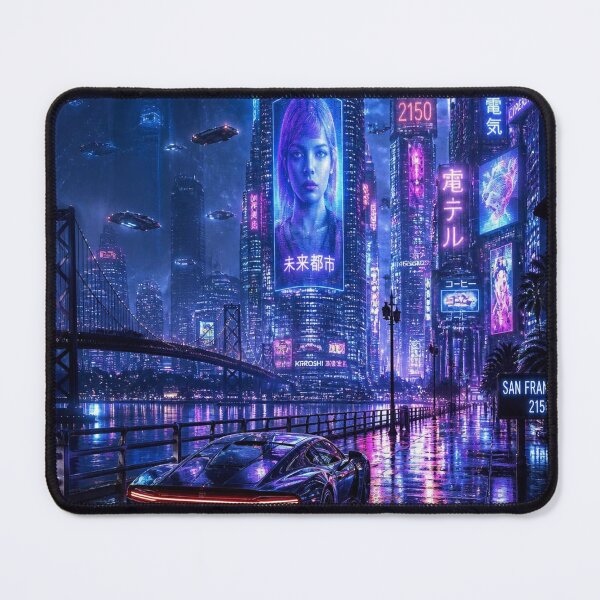 Item preview, San Francisco 2150 | Futuristic Cyberpunk Skyline | Neon Atlas designed and sold by NSAstore.