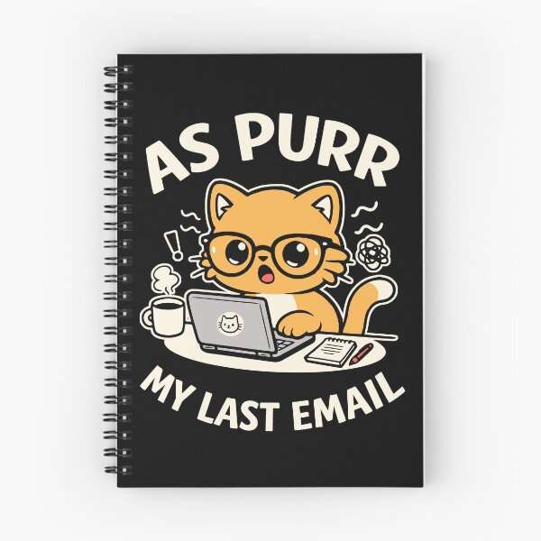 Item preview, As Purr My Last Email designed and sold by Traveldrawings.