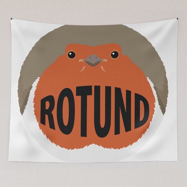 Item preview, Rotund Robin Bird Borb Funny Spherical Meme designed and sold by Arc2020.