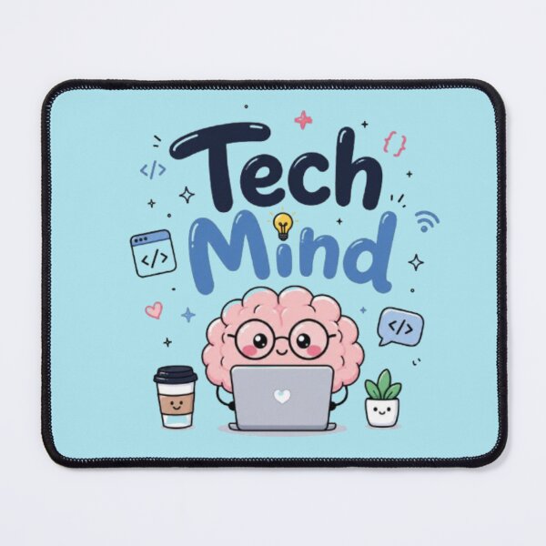 Item preview, Tech Mind Cute Kawaii Coding Brain | Programmer Geek Laptop Sticker | Tech Lover Gift designed and sold by Sanika arts .