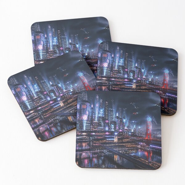Item preview, San Francisco 2150 | Futuristic Cyberpunk Skyline | Neon Atlas  designed and sold by NSAstore.