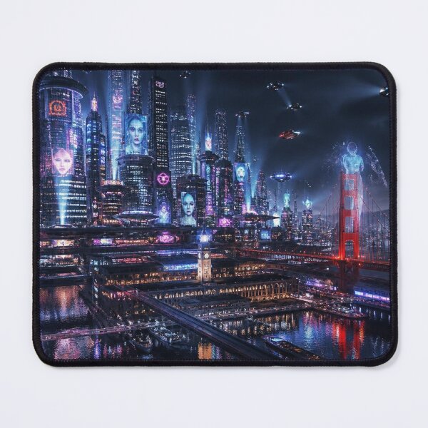 Item preview, San Francisco 2150 | Futuristic Cyberpunk Skyline | Neon Atlas designed and sold by NSAstore.